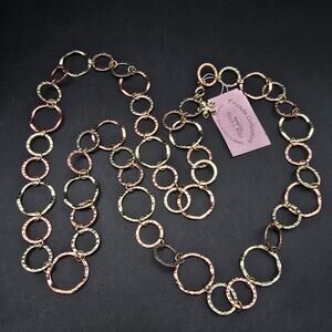 Garold C. Miller Friends Collection Chain Necklace Two Tone With Tag